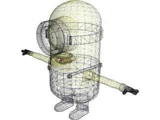 Minion One Eye 3D Model preview