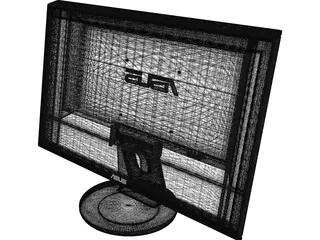 Asus Monitor 3D Model preview
