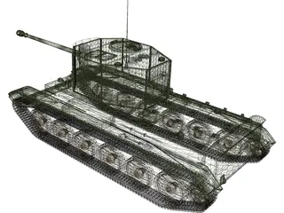 Cruiser Mk VIII Challenger A30 3D Model preview