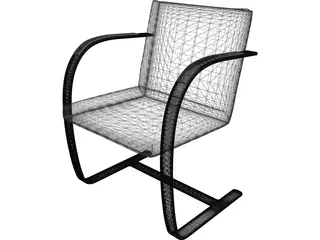 Brno Chair 3D Model preview