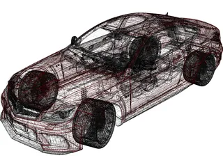 Mercedes-Benz C63 AMG Black Series (2012) 3D Model preview