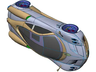 Pagani Huarya (2014) 3D Model preview