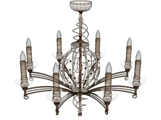 Chandlier 3D Model preview
