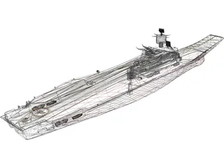 Vikramadity Aircraft Carrier 3D Model preview