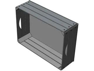 Wood Box 3D Model preview