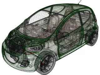 Kia Concept Car 3D Model preview