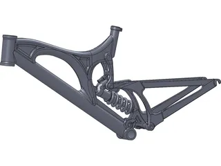 Santa Cruz V10 Frame 3D Model preview