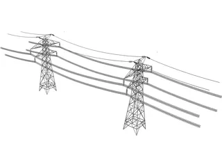 Electric Tower 3D Model preview