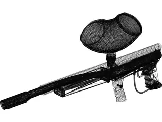 Tippmann 98 Custom with Flatline 3D Model preview