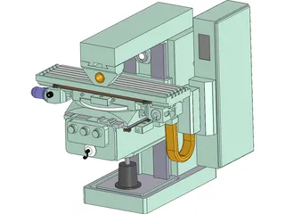 Milling Machine 3D Model preview