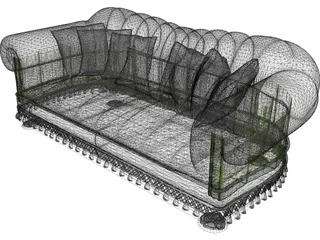 Sofa Jumbo Style 3D Model preview