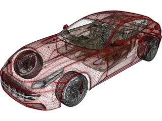 Ferrari FF 3D Model preview
