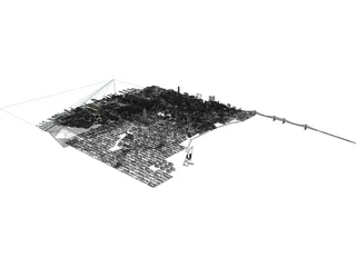 New York Manhattan Hudson Yards 3D Model preview