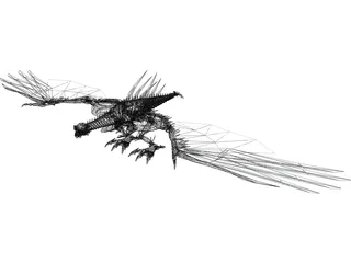 Laserbeak Mechanical Bird 3D Model preview