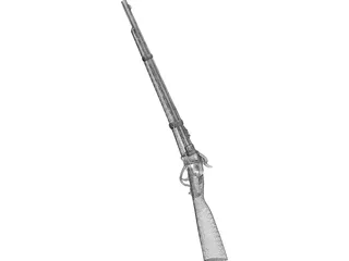 Sharps Cavalry Carbine 3D Model preview