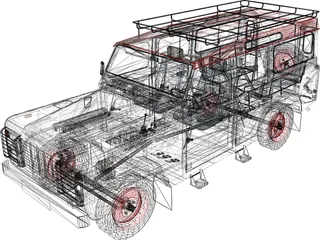 Land Rover Defender 110 3D Model preview
