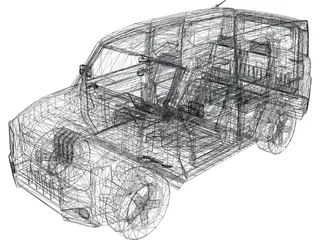 Honda Element 3D Model preview