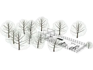 Skate Park 3D Model preview