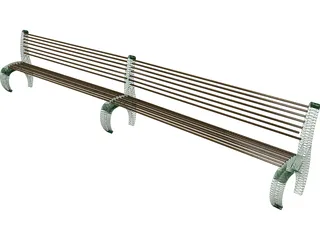 Bench 3D Model preview