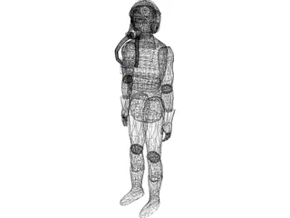 Star Wars Emperial Pilot 3D Model preview