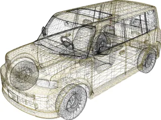 Scion xB (2001) 3D Model preview