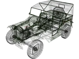 Gaz 67B (1944) 3D Model preview