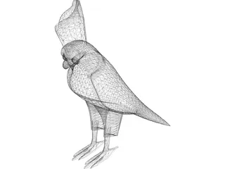 Egyptian Horus Statue 3D Model preview