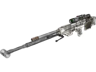 Ramjet Rifle 3D Model preview