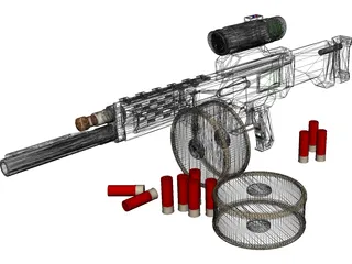 USAS12 3D Model preview