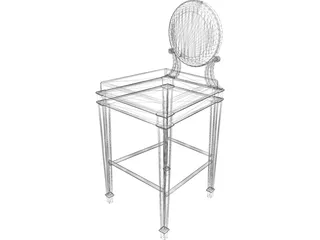 Barstool 3D Model preview