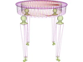 End Table 3D Model preview