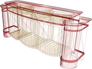 Pop Up TV Cabinet 3D Model preview