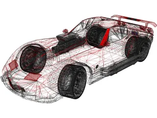 Chevrolet Corvette Supecharged (1981) 3D Model preview