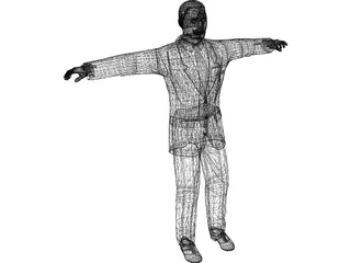 Business Man 3D Model preview