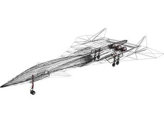 Aurora Spy Plane 3D Model preview