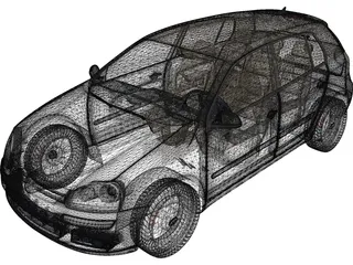 Volkswagen Golf V 3D Model preview