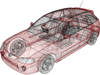Mazda Familia S-Wagon (1999) 3D Model preview
