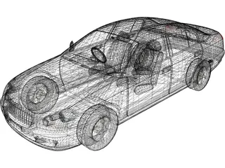Nissan Cima (2001) 3D Model preview
