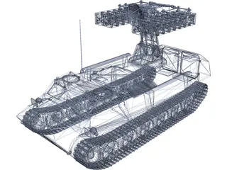 SA-13 MT-LB 3D Model preview