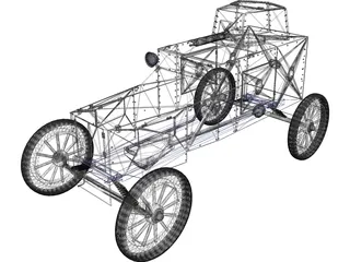 Ford Armored Car 3D Model preview