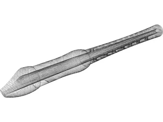 Blockflute 3D Model preview