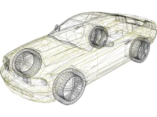 Ford Mustang (2005) 3D Model preview