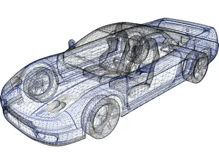 Honda NSX 3D Model preview