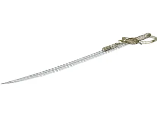 Flinlock Cutlass 3D Model preview