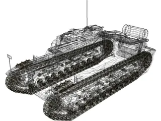 Matilda Mk2 3D Model preview