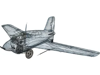 Messerschmitt Me 163 Komet 3D Model preview