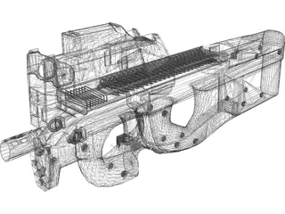 P-90P 3D Model preview