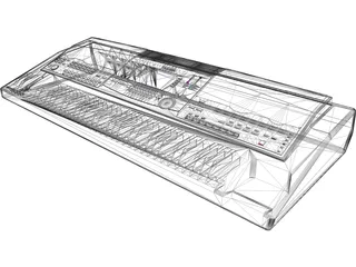 Yamaha PSR 9000 3D Model preview