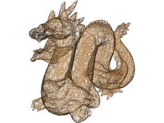Golden Dragon 3D Model preview
