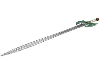 Fantasy Sword 3D Model preview